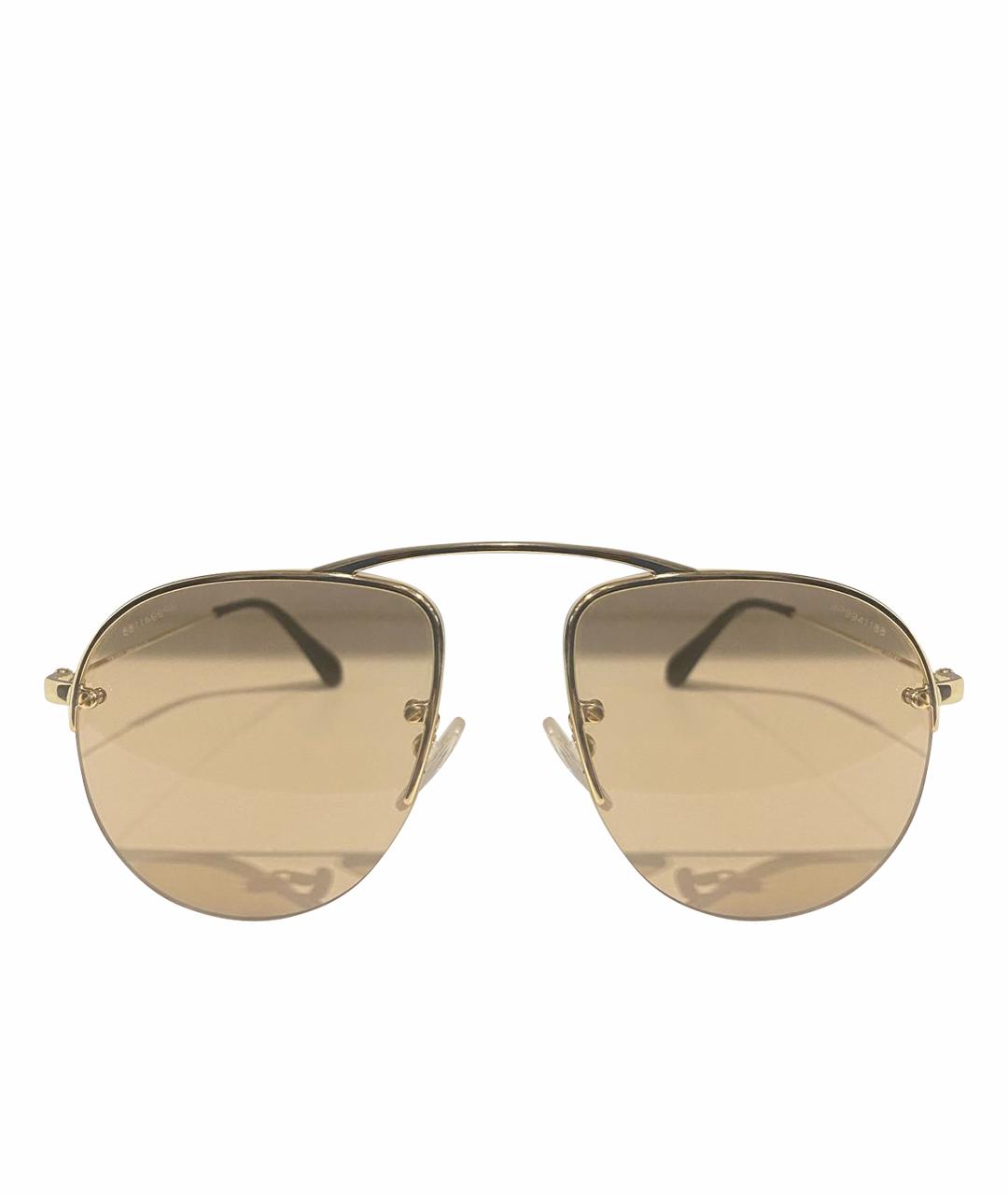 PRADA Желтые металлические солнцезащитные очки, фото 1