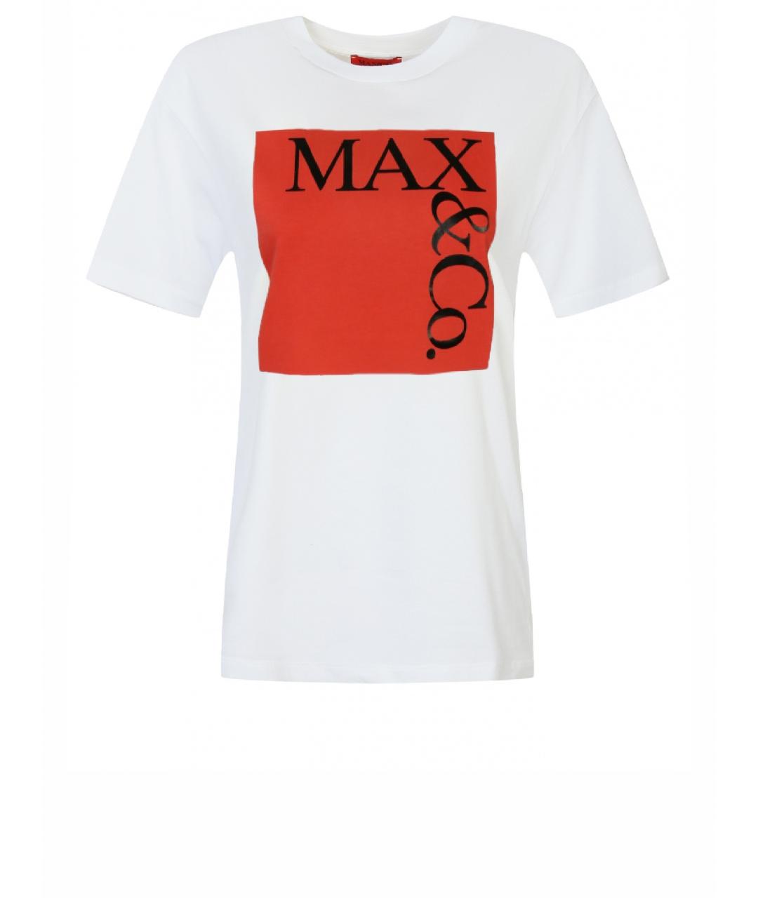 MAX&CO Белая хлопковая футболка, фото 1