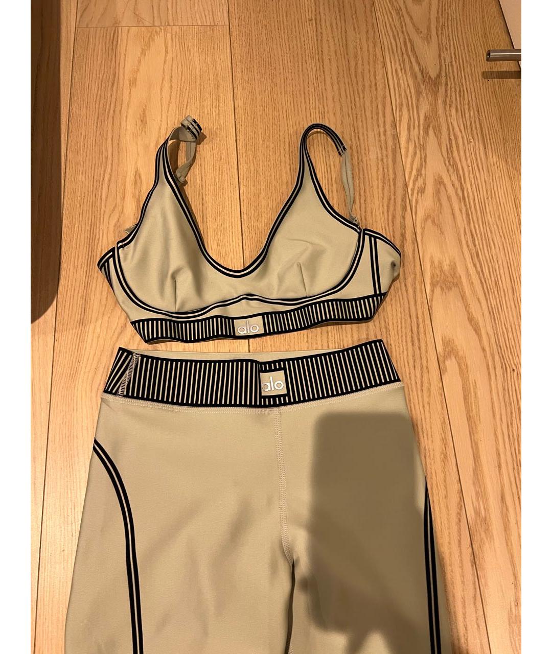 ALO YOGA Хаки полиуретановый спортивные костюмы, фото 4