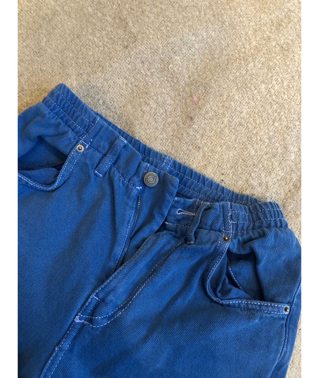 AMERICAN VINTAGE Синие хлопковые прямые джинсы, фото 4