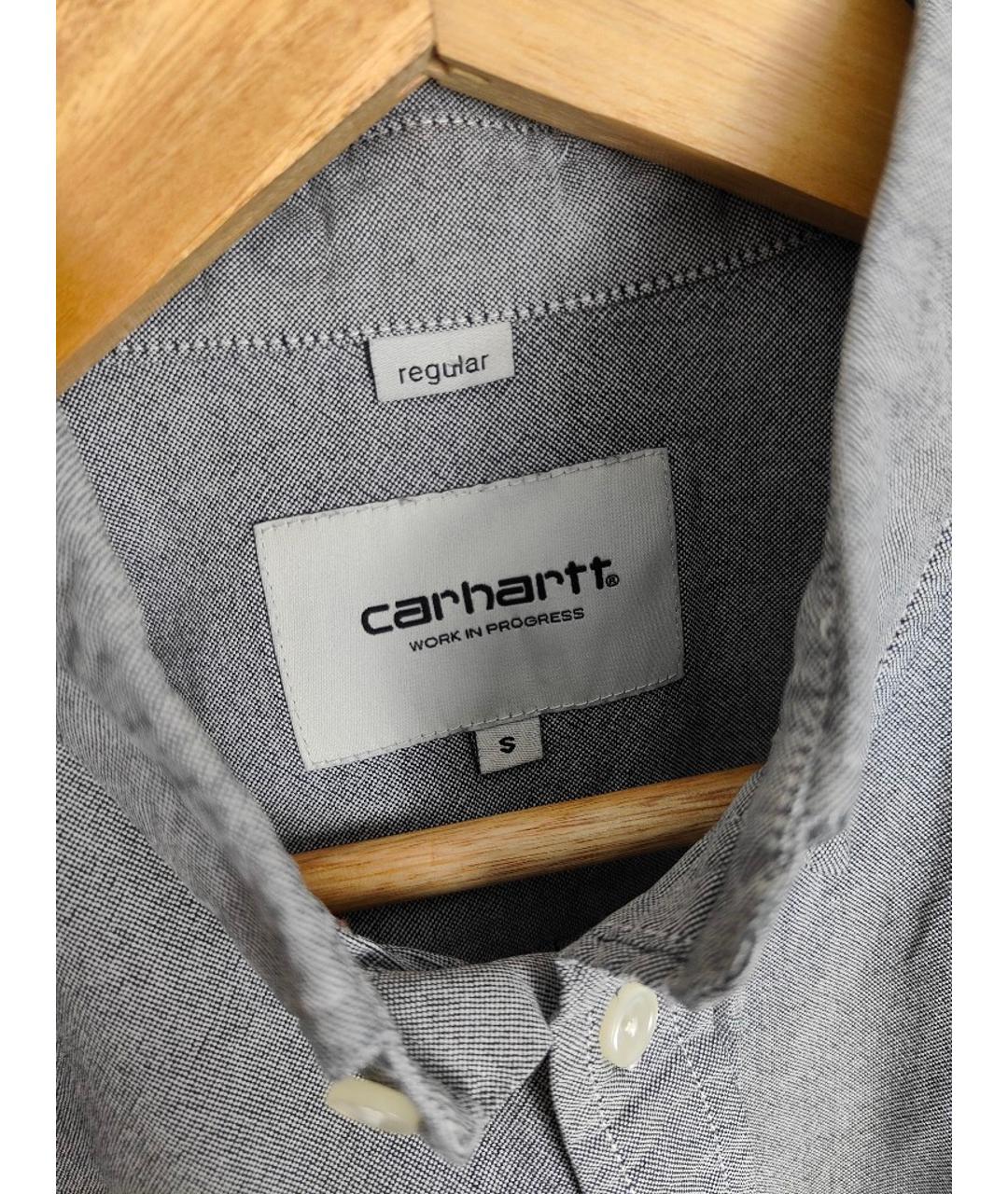 CARHARTT Серая хлопковая кэжуал рубашка, фото 7