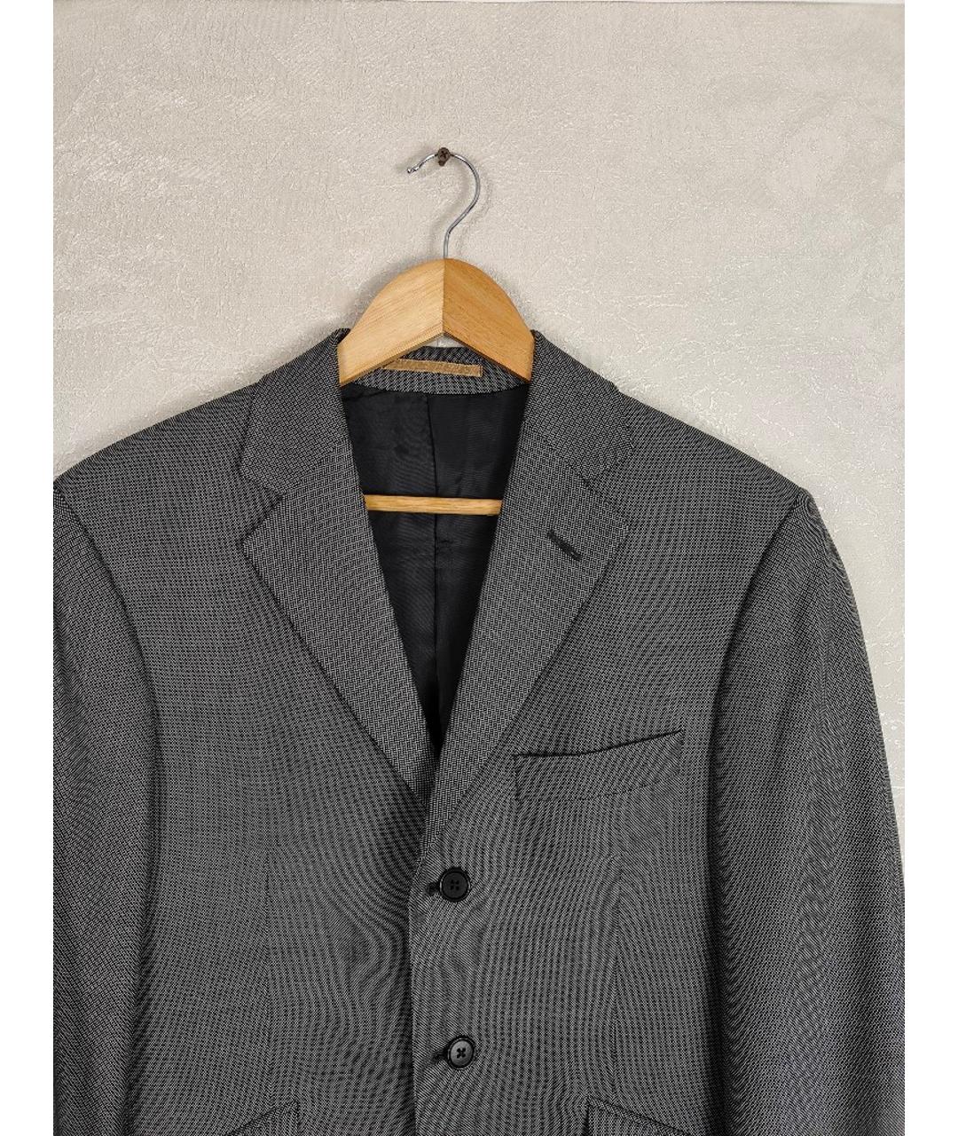 HACKETT Серый шерстяной пиджак, фото 2