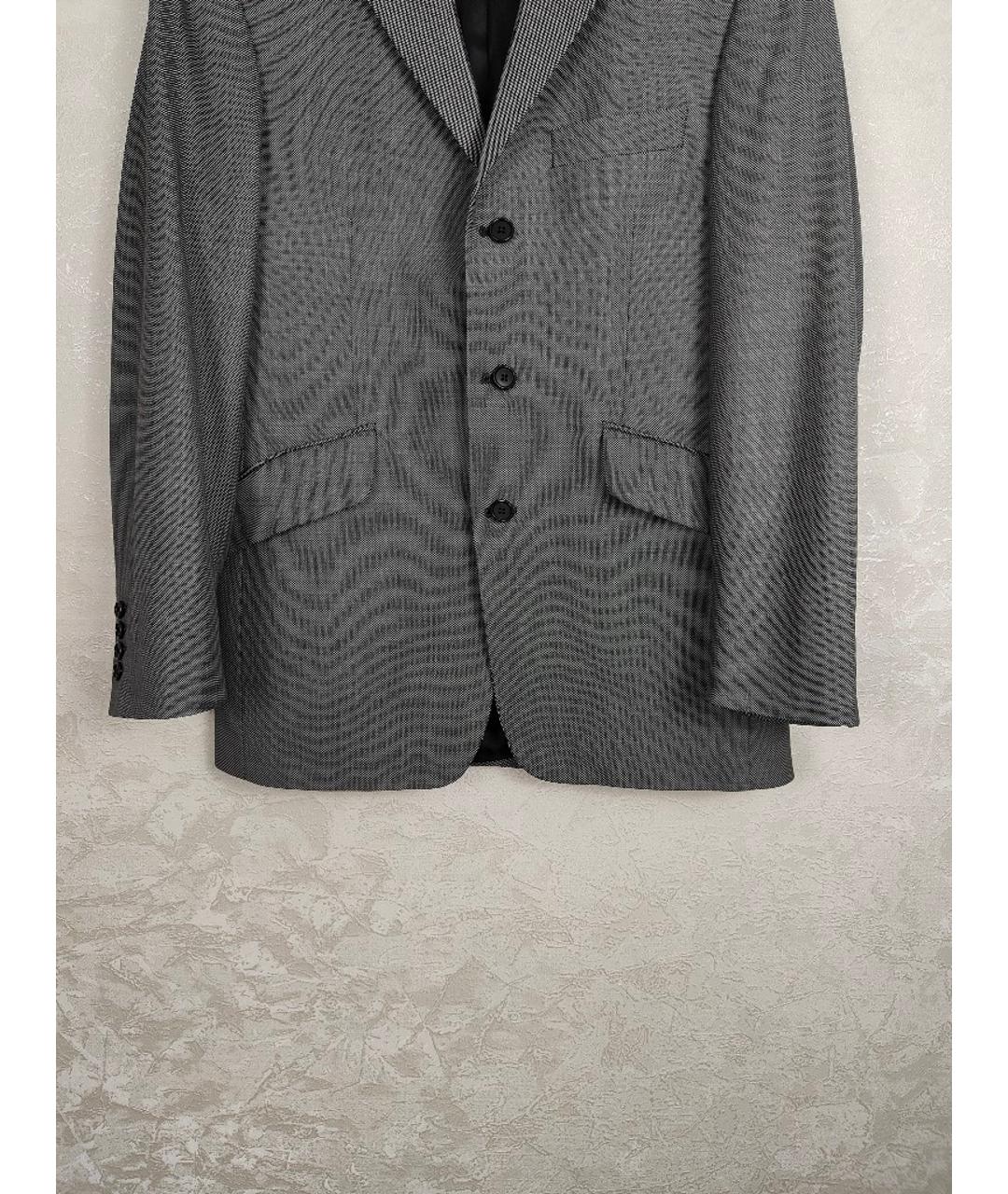 HACKETT Серый шерстяной пиджак, фото 3