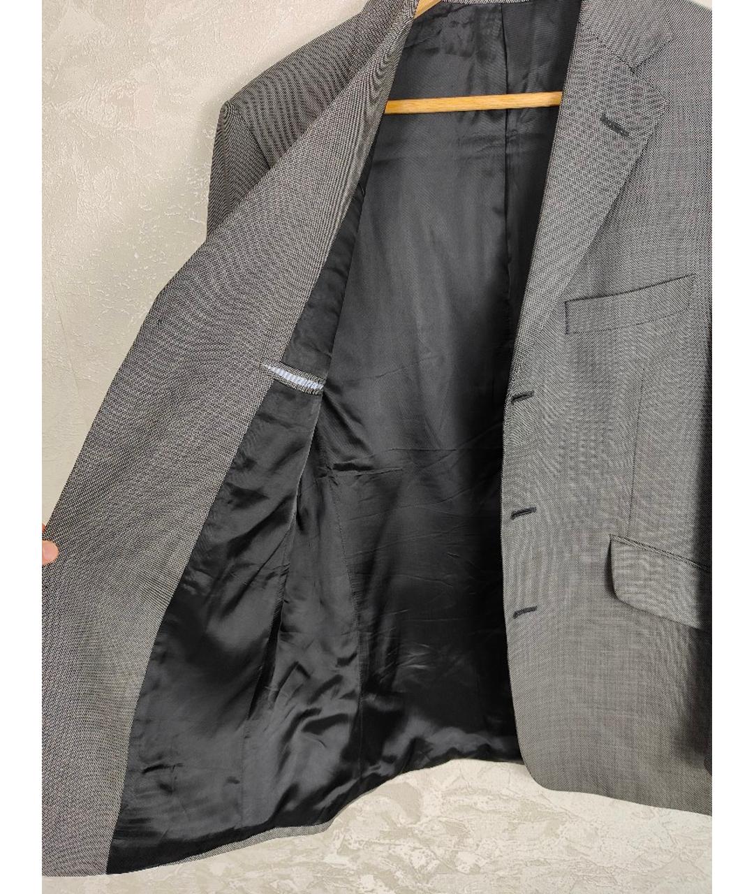 HACKETT Серый шерстяной пиджак, фото 6