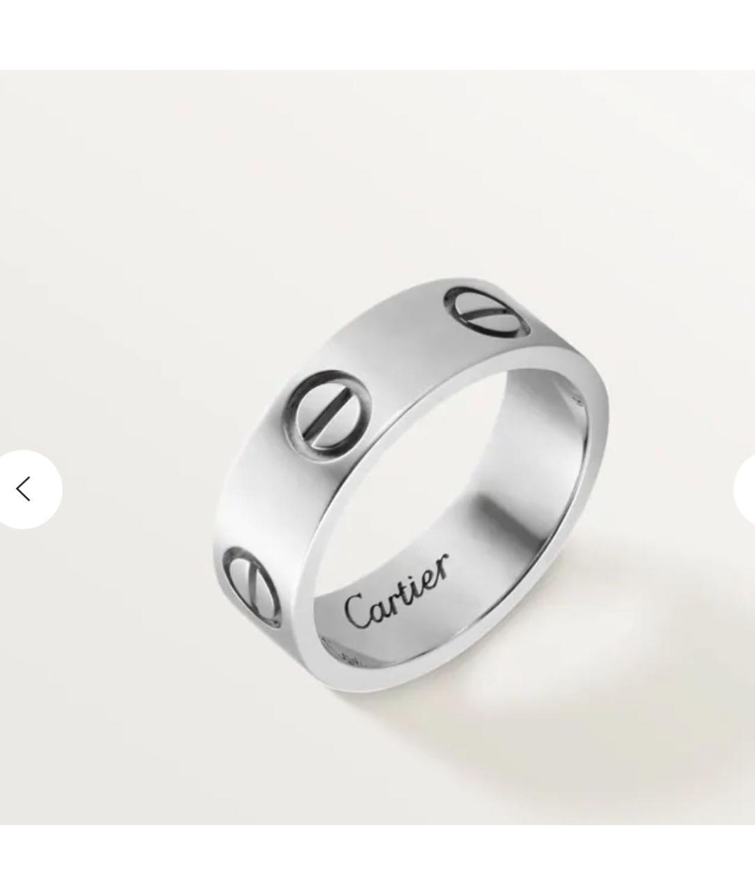 CARTIER Белое кольцо из белого золота, фото 2