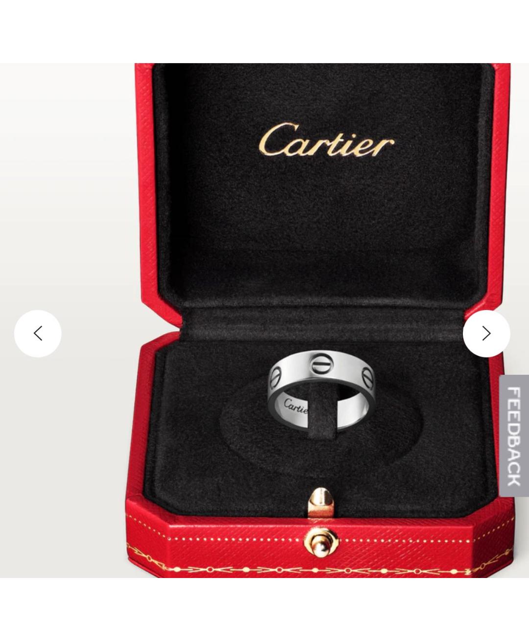 CARTIER Белое кольцо из белого золота, фото 4