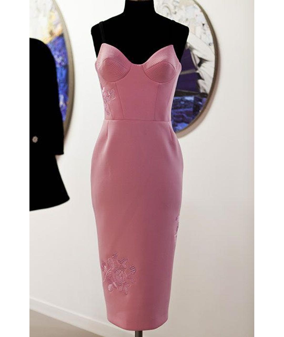 BOHEMIQUE Розовое коктейльное платье, фото 7