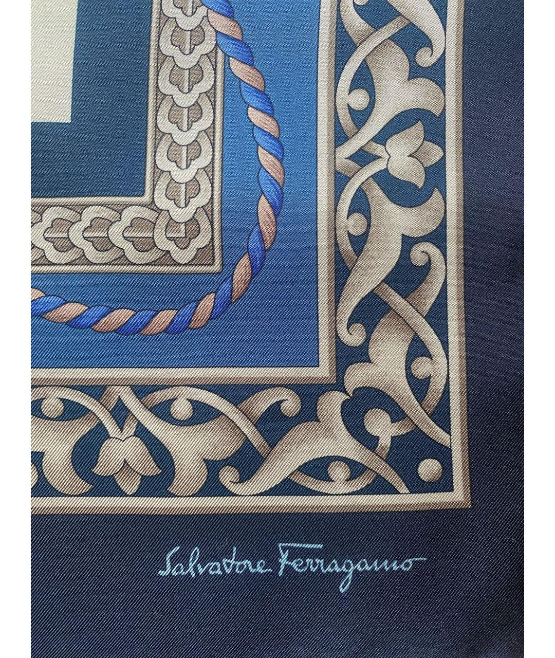 SALVATORE FERRAGAMO Мульти шелковый платок, фото 3