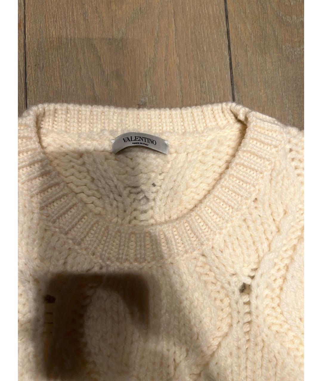 VALENTINO Белый шерстяной джемпер / свитер, фото 3