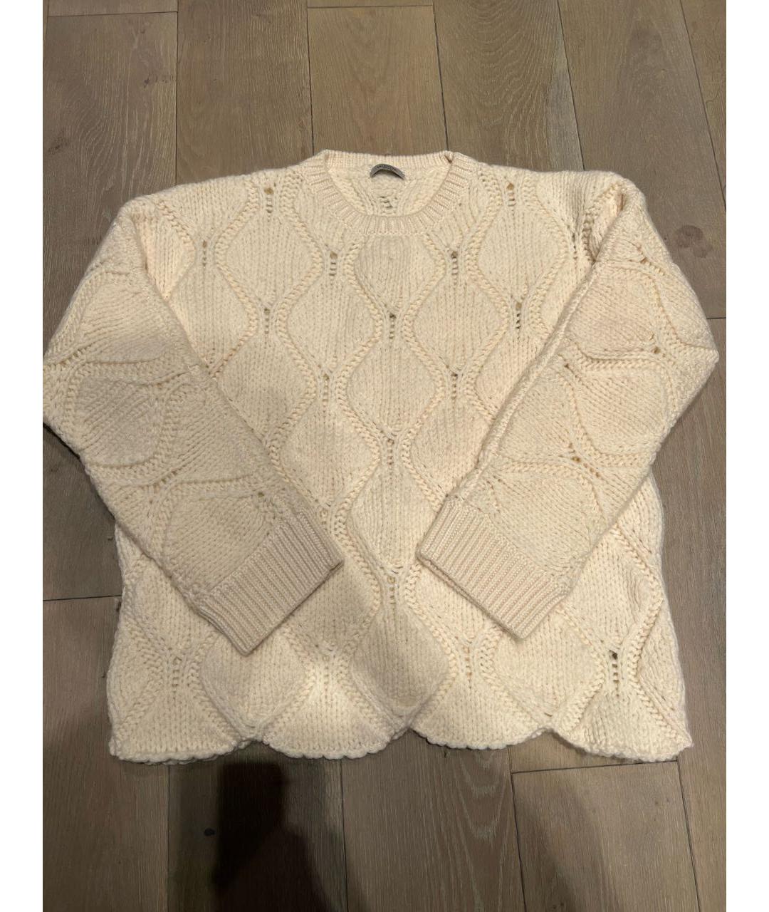 VALENTINO Белый шерстяной джемпер / свитер, фото 6