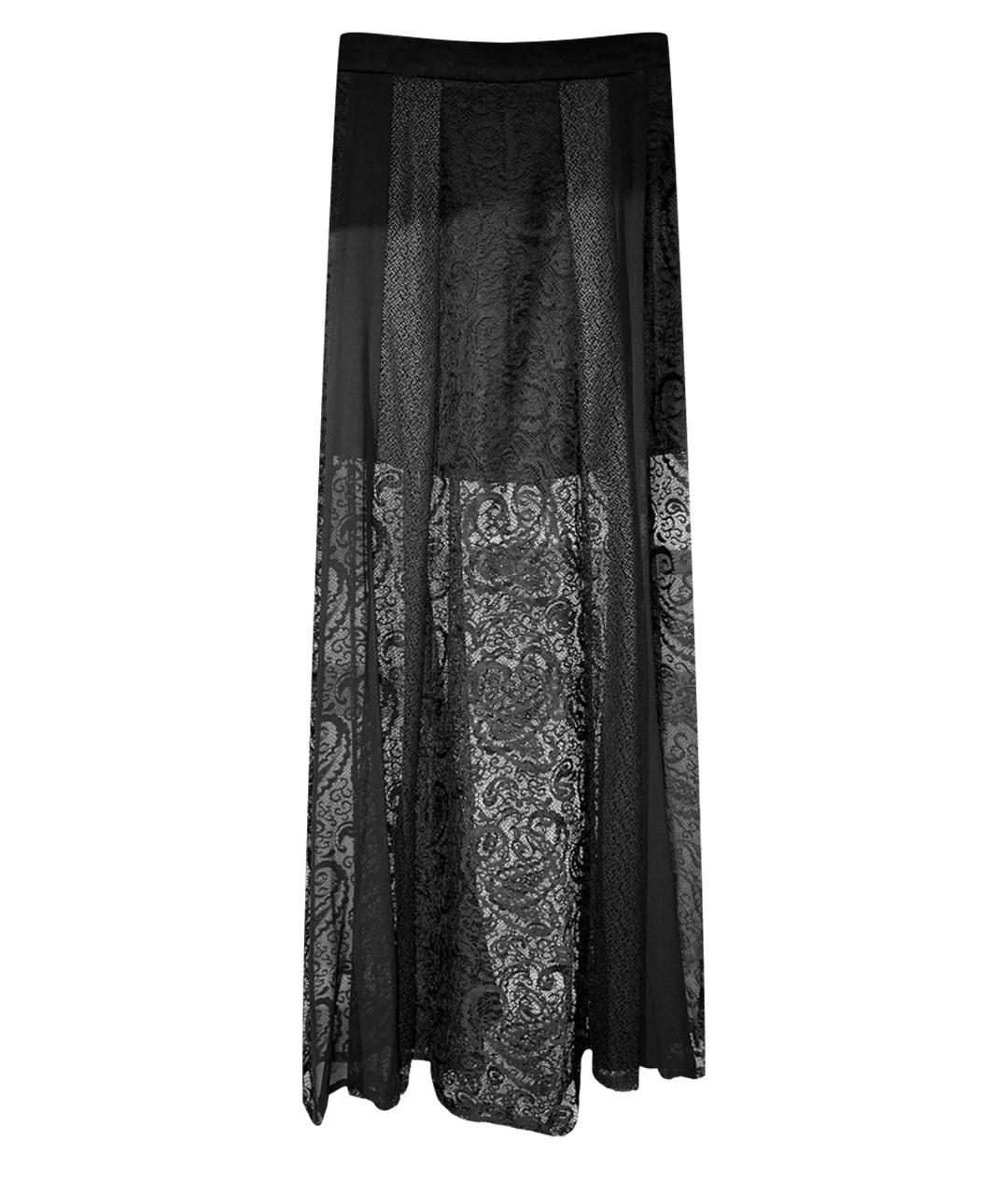 DKNY Черная кружевная юбка макси, фото 1