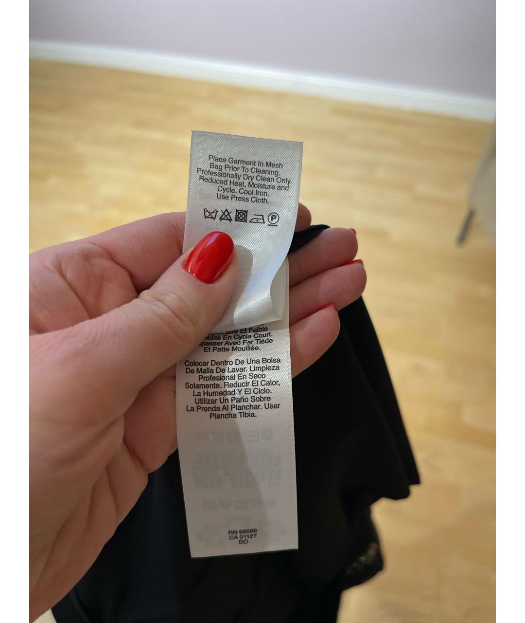 DKNY Черная кружевная юбка макси, фото 5