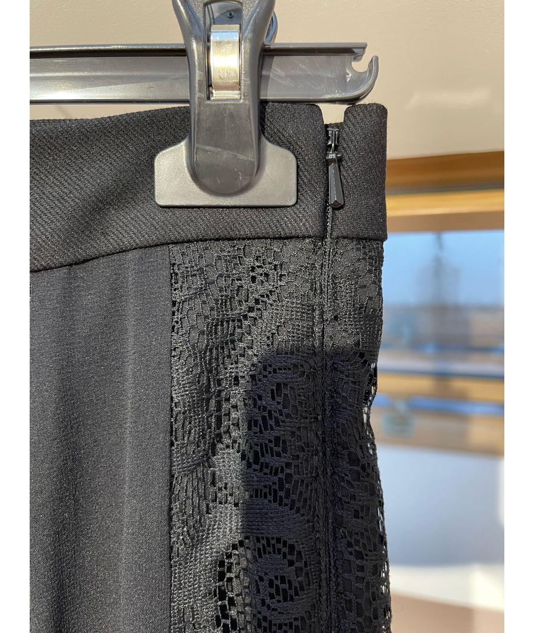 DKNY Черная кружевная юбка макси, фото 4
