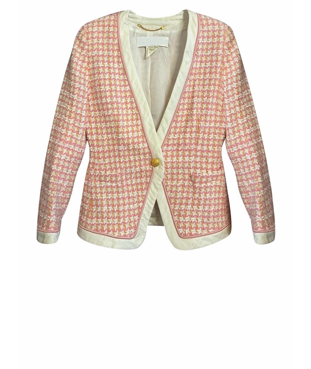 ESCADA Розовый шерстяной жакет/пиджак, фото 1