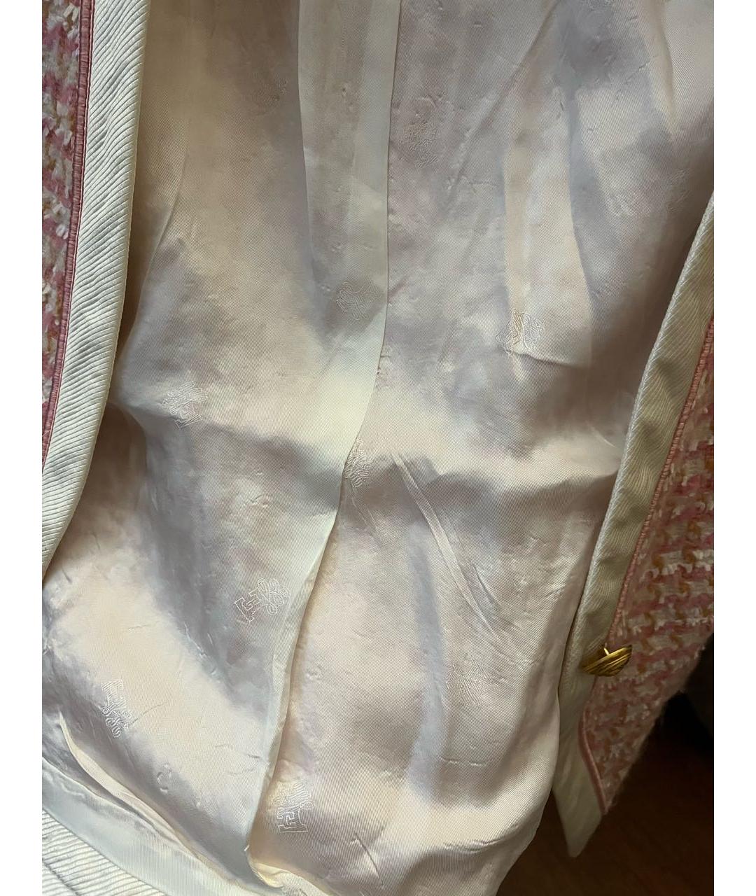 ESCADA Розовый шерстяной жакет/пиджак, фото 5