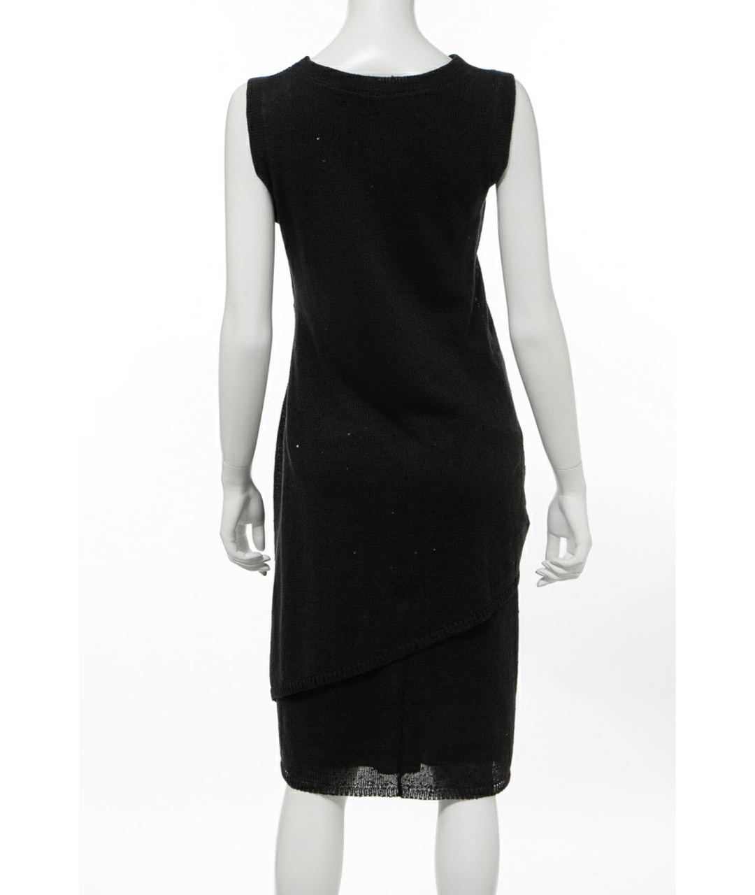 BRUNELLO CUCINELLI Черное льняное повседневное платье, фото 3