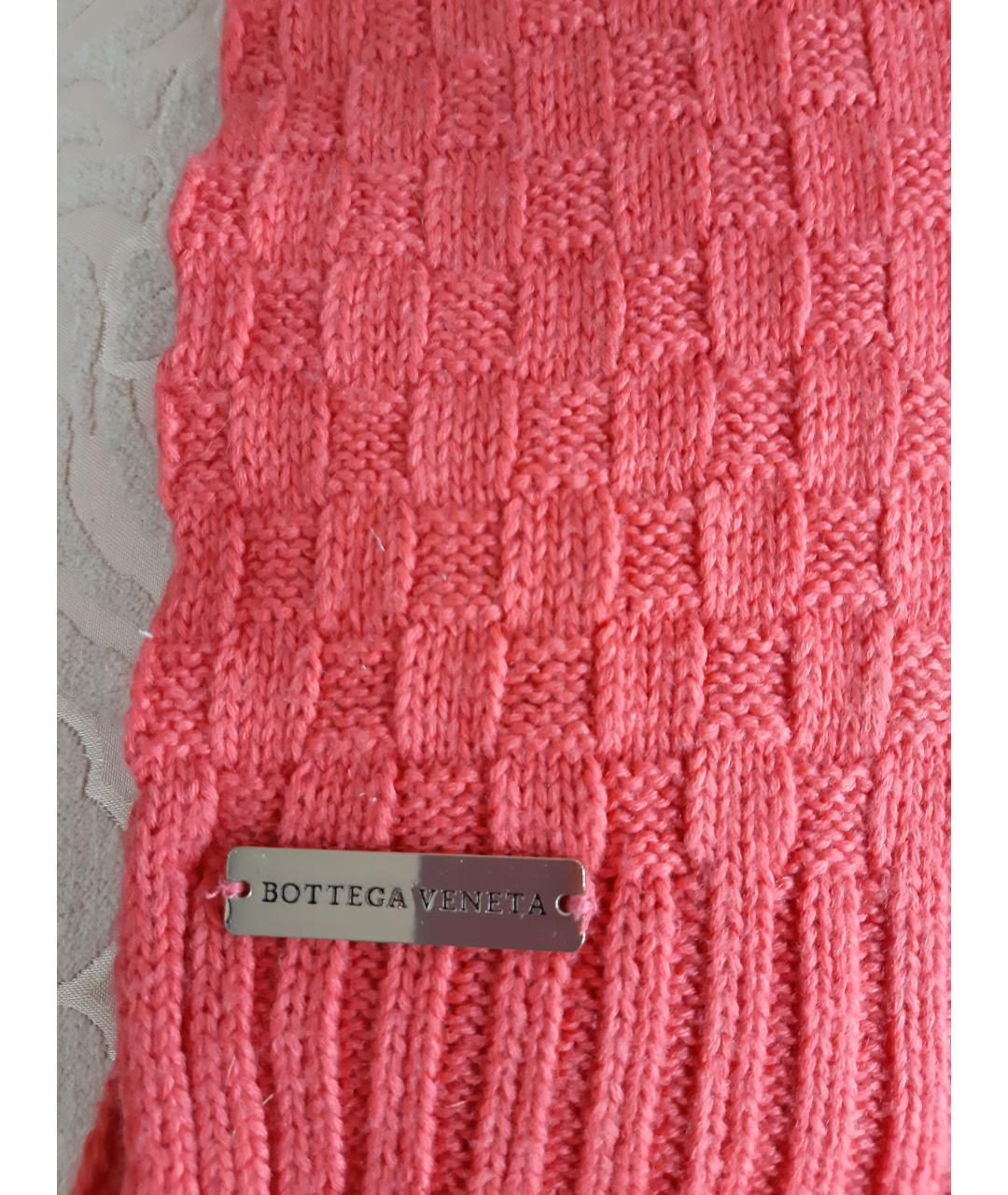 BOTTEGA VENETA Коралловая шерстяная шапка, фото 3
