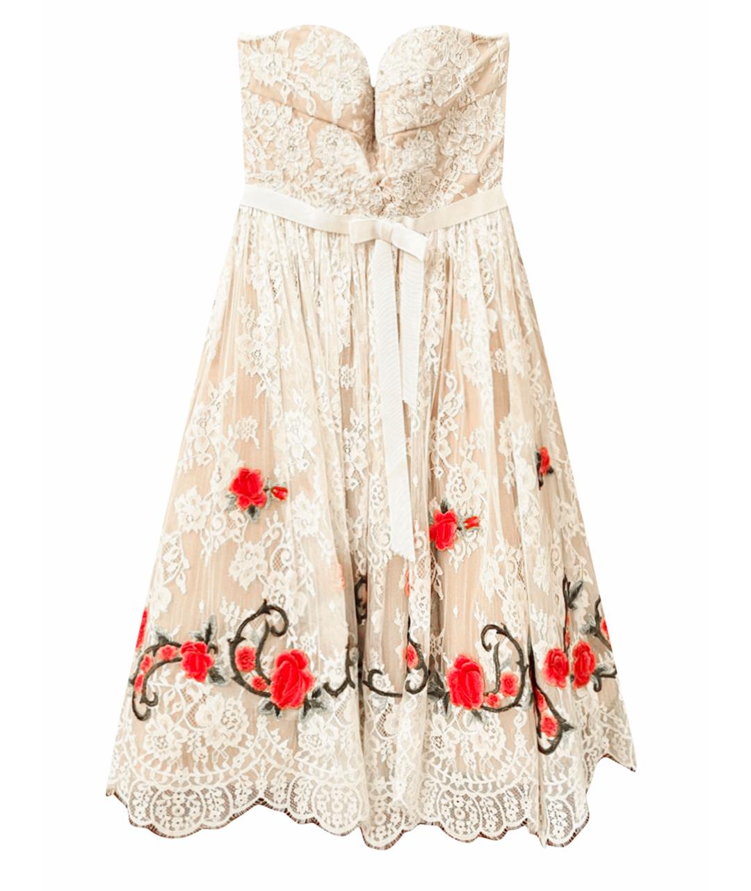 SHERRI HILL Белое полиэстеровое свадебное платье, фото 1