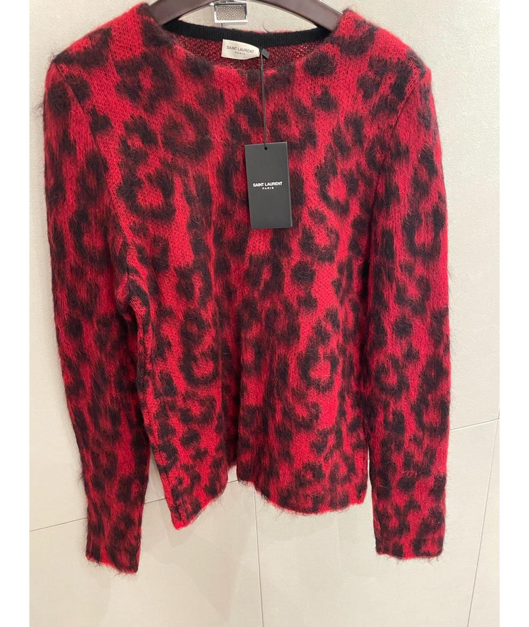 SAINT LAURENT Красный джемпер / свитер, фото 6