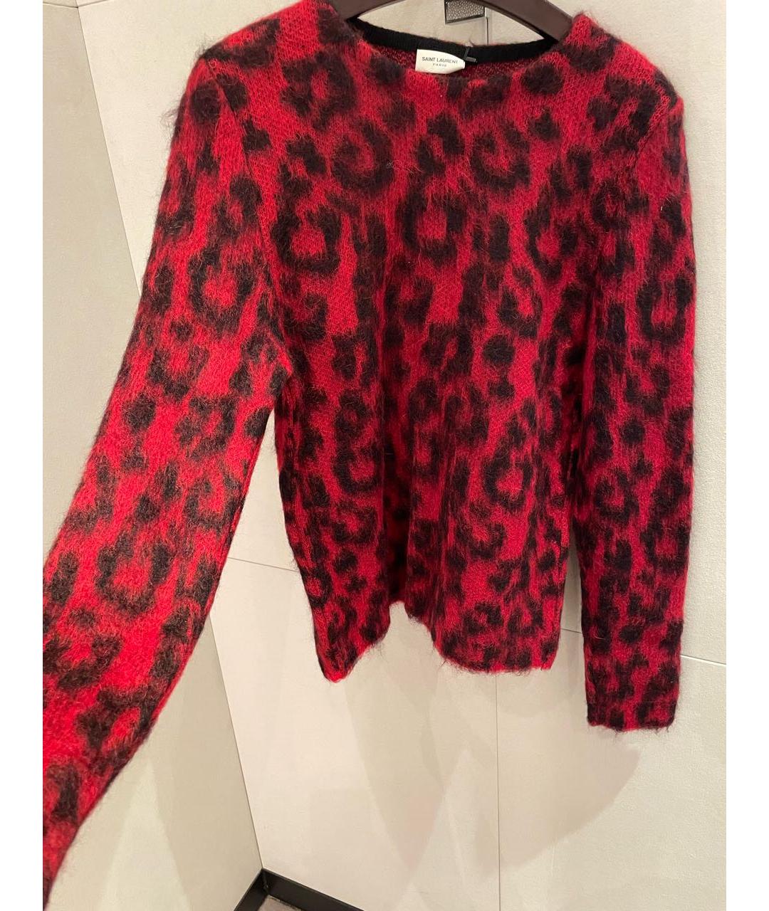 SAINT LAURENT Красный джемпер / свитер, фото 3