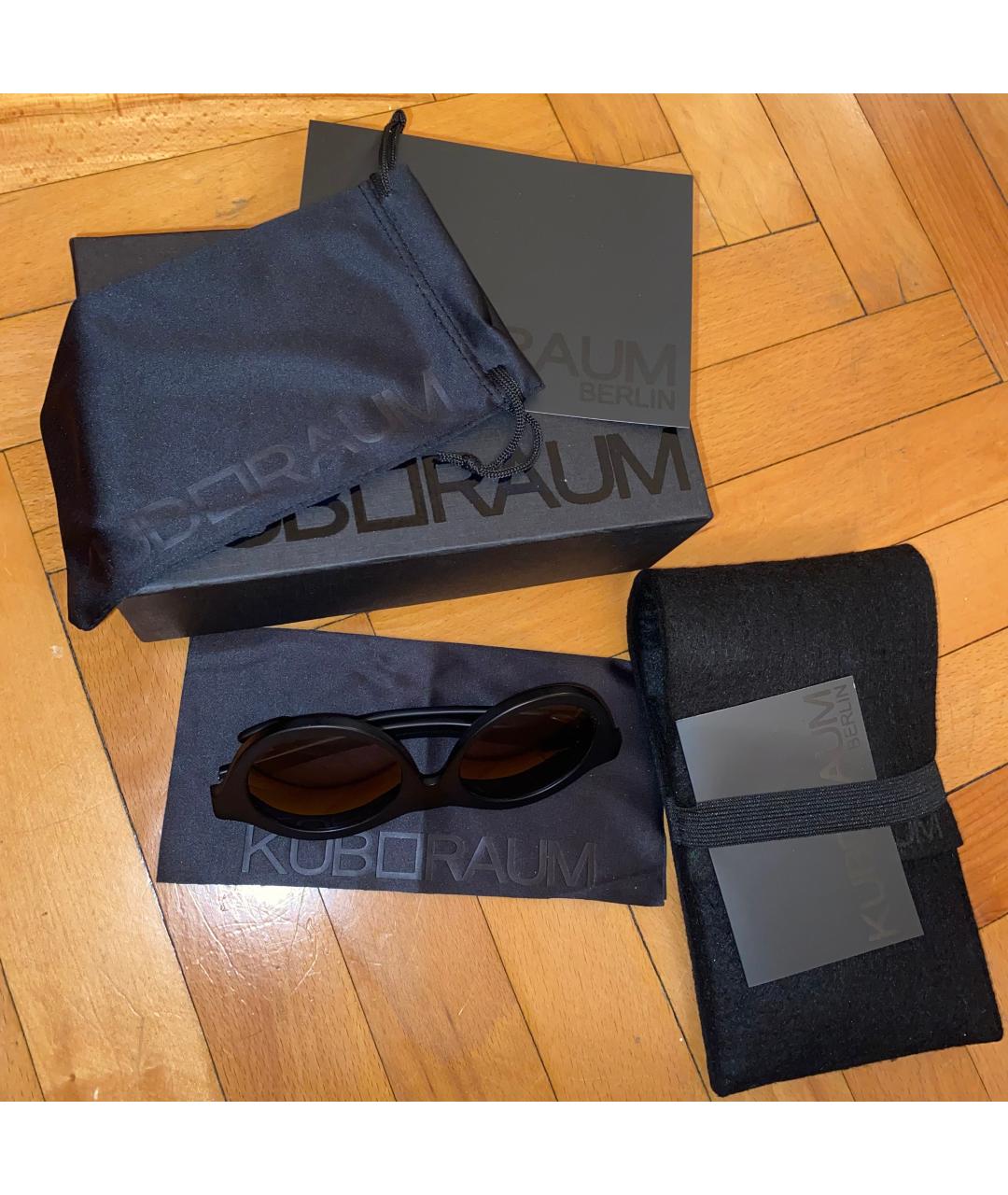 KUBORAUM Черные пластиковые солнцезащитные очки, фото 3
