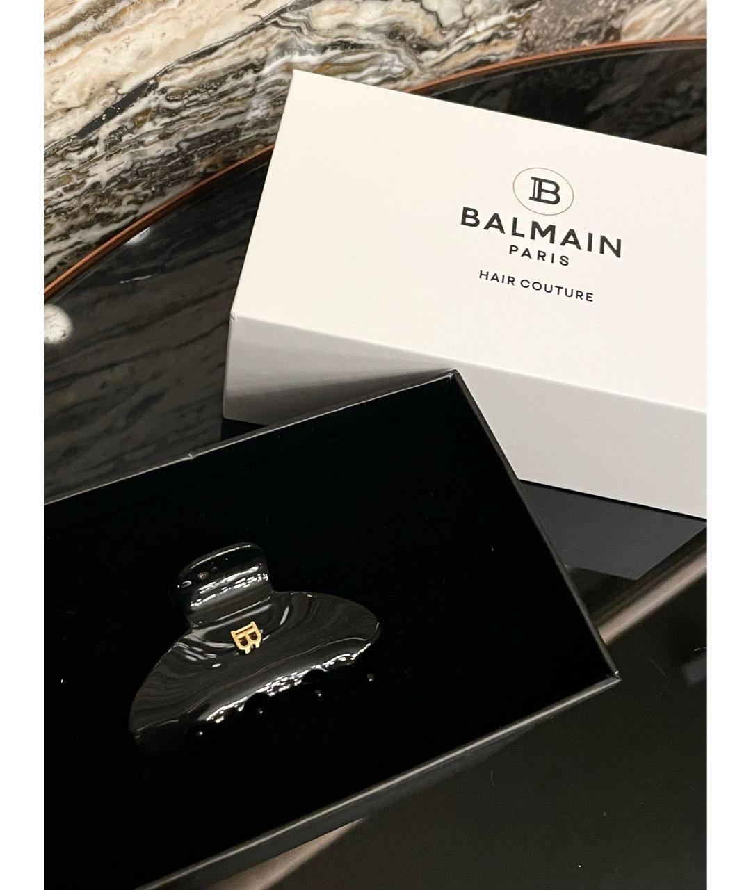 BALMAIN Черная заколка, фото 2