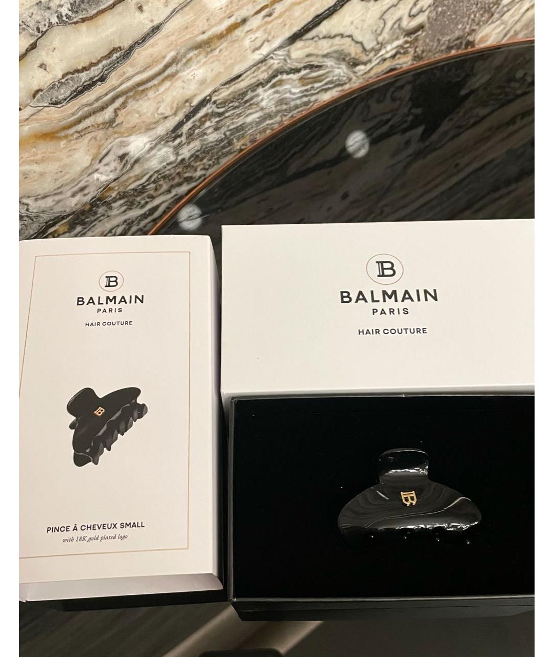 BALMAIN Черная заколка, фото 5