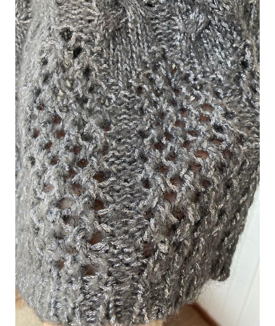 TWIN-SET Антрацитовый шерстяной джемпер / свитер, фото 4