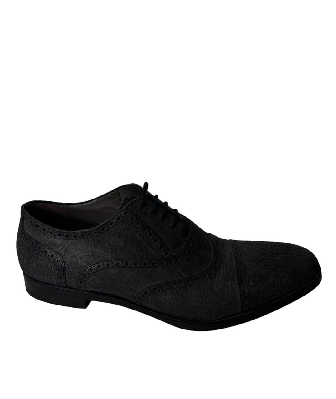 SAINT LAURENT Серые нубуковые туфли, фото 1