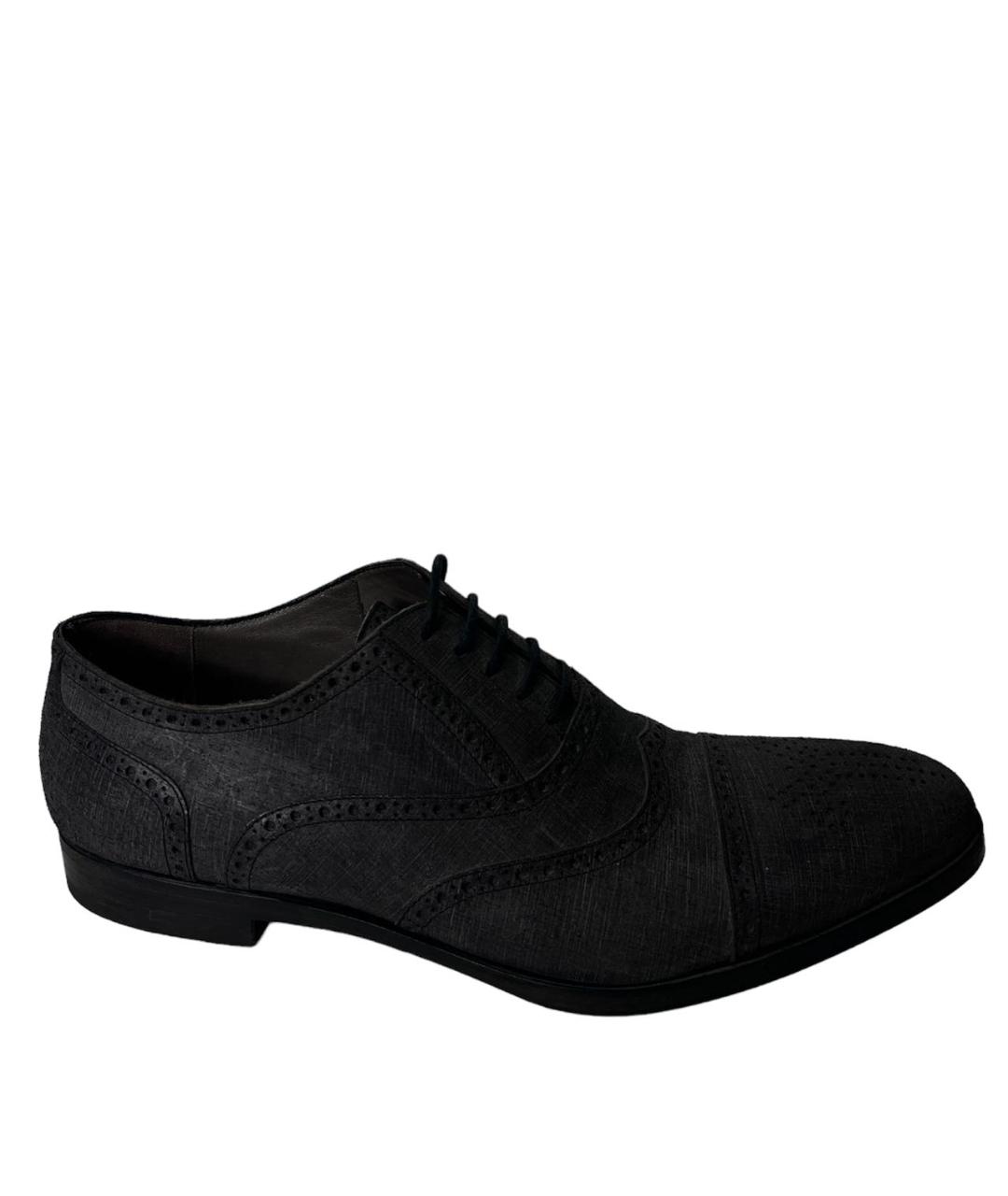 SAINT LAURENT Серые нубуковые туфли, фото 1