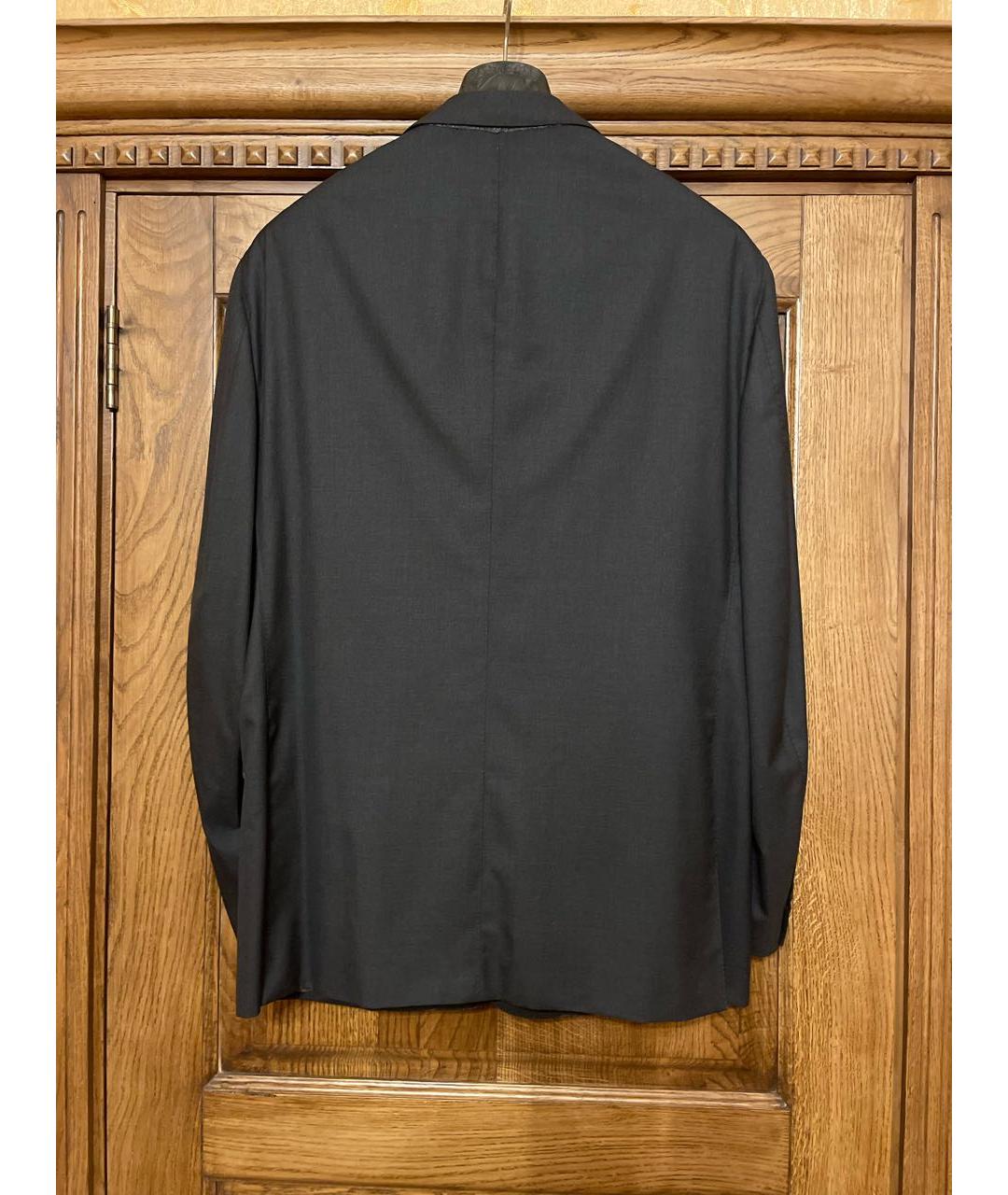UOMO COLLEZIONI Серый шерстяной пиджак, фото 2