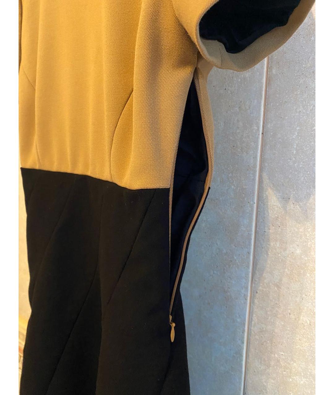 ARMANI JEANS Бежевое полиэстеровое повседневное платье, фото 4