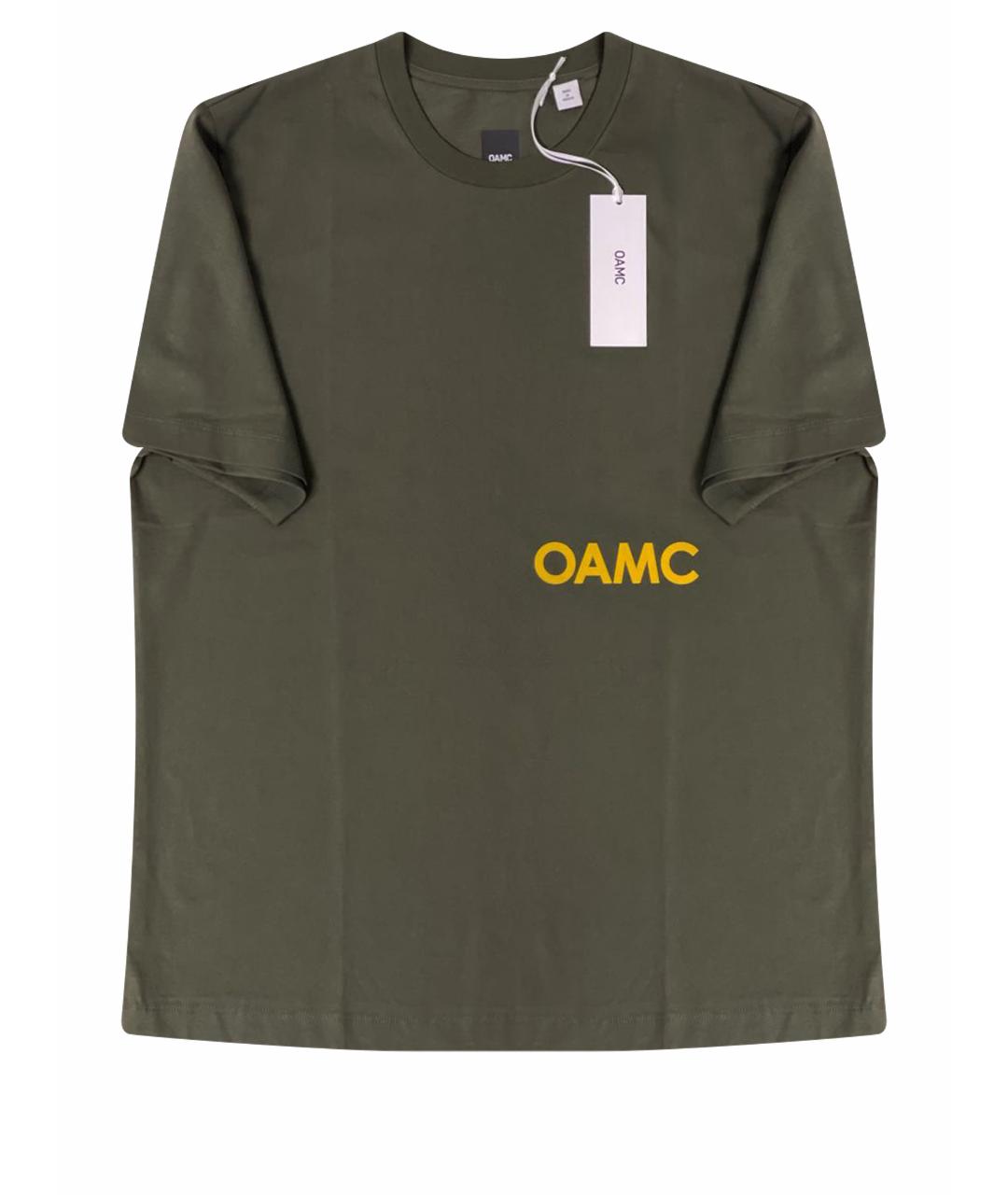 OAMC Хаки хлопковая футболка, фото 1