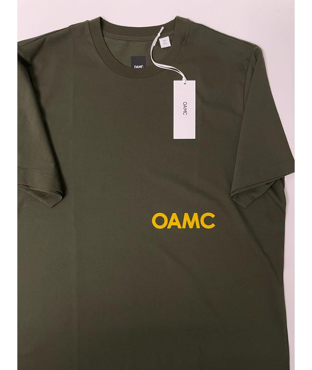 OAMC Хаки хлопковая футболка, фото 3
