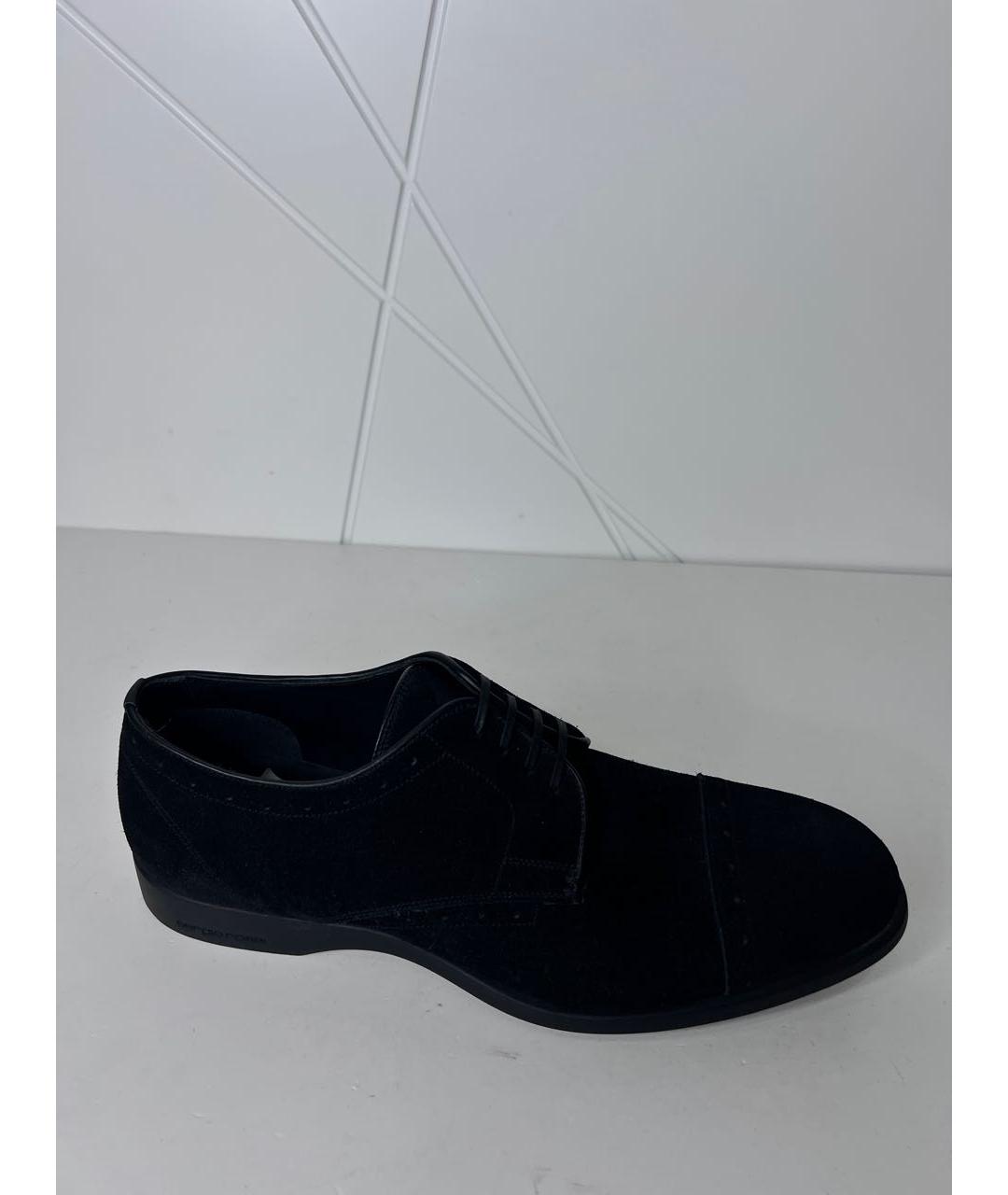 SERGIO ROSSI Черные замшевые туфли, фото 4