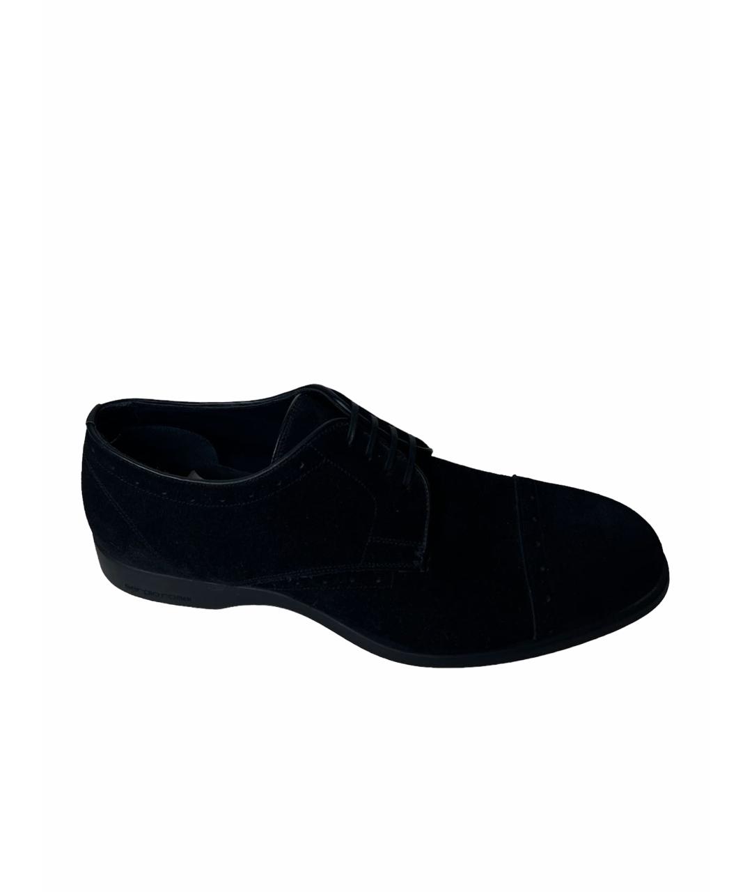 SERGIO ROSSI Черные замшевые туфли, фото 1