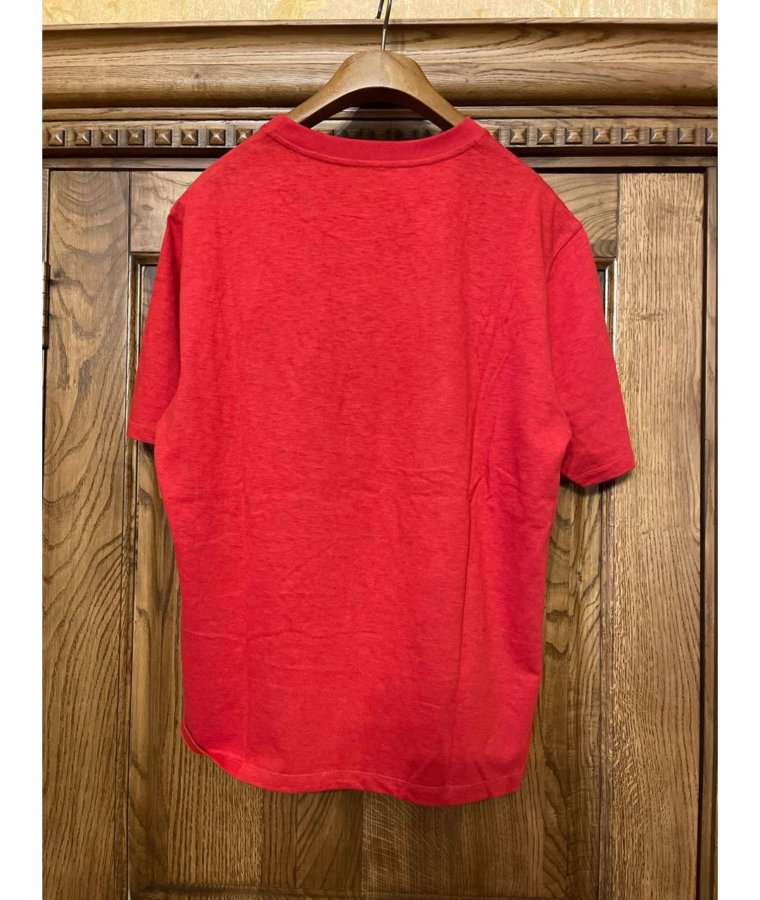 LOEWE Красная хлопковая футболка, фото 2