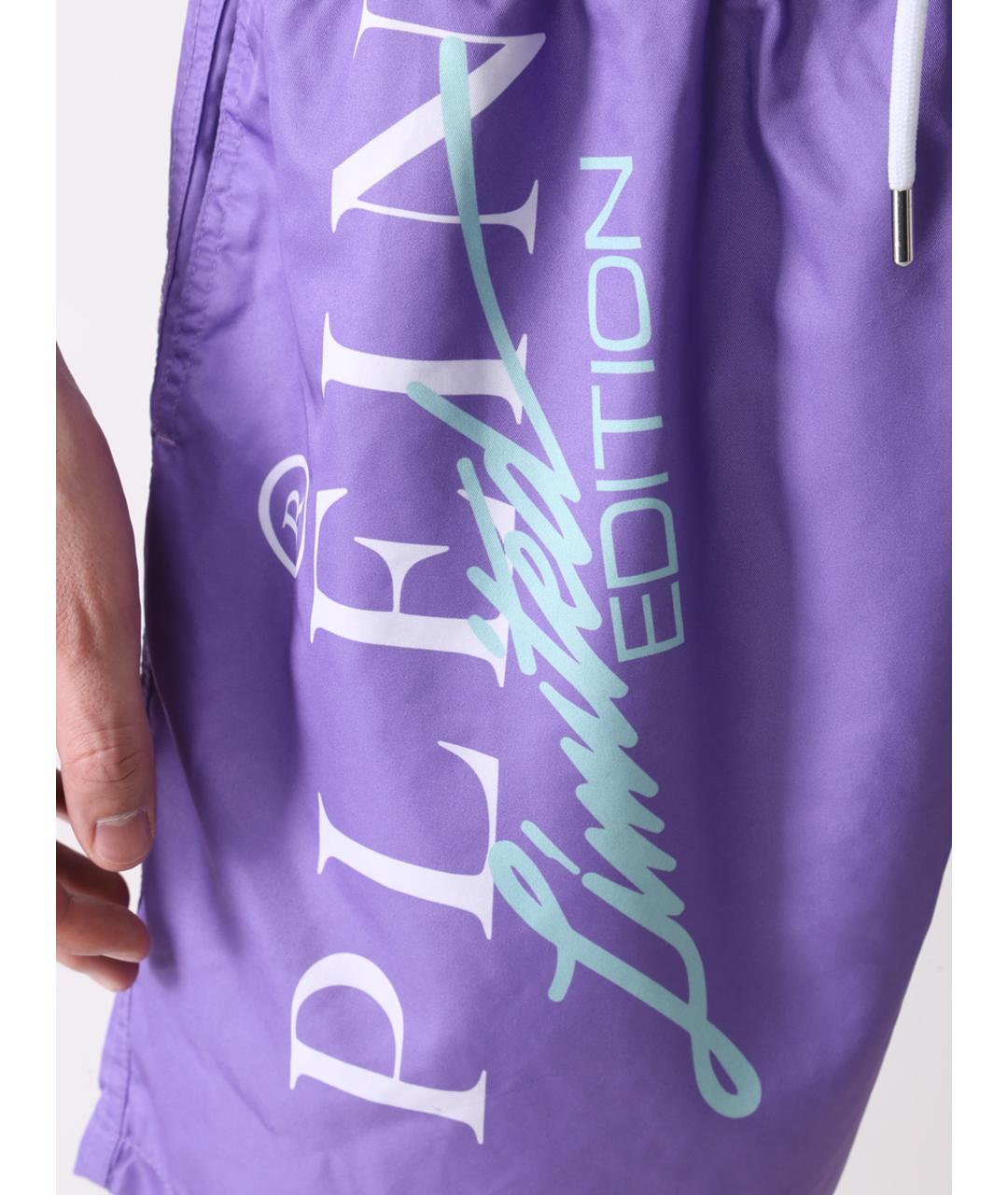 PHILIPP PLEIN Фиолетовые шорты, фото 4
