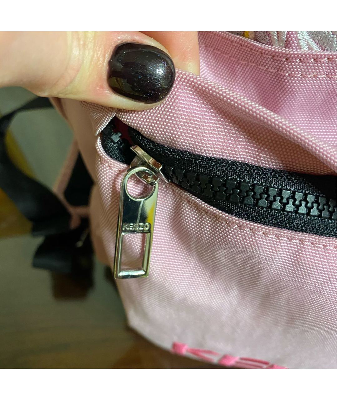 KENZO Розовый тканевый рюкзак, фото 6