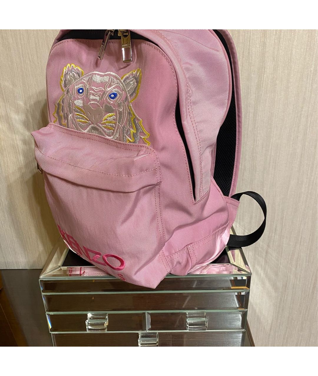 KENZO Розовый тканевый рюкзак, фото 2