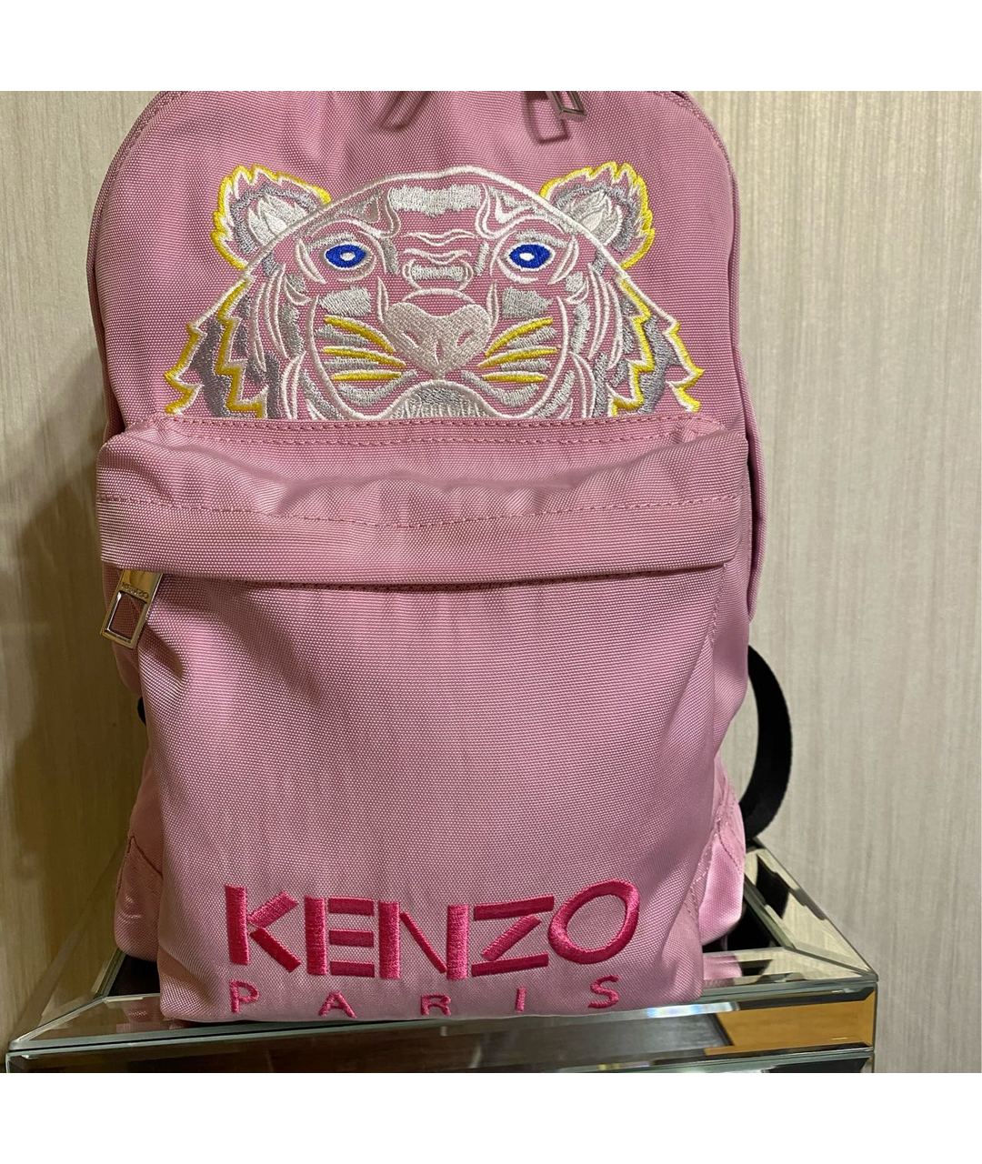 KENZO Розовый тканевый рюкзак, фото 7
