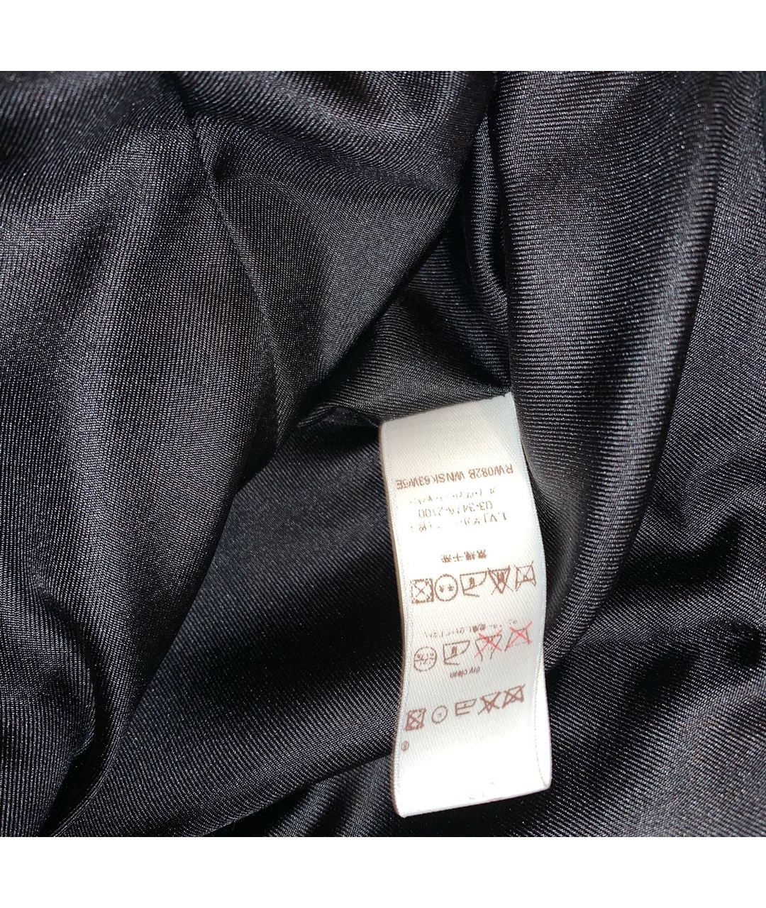 LOUIS VUITTON PRE-OWNED Черная шерстяная юбка миди, фото 6