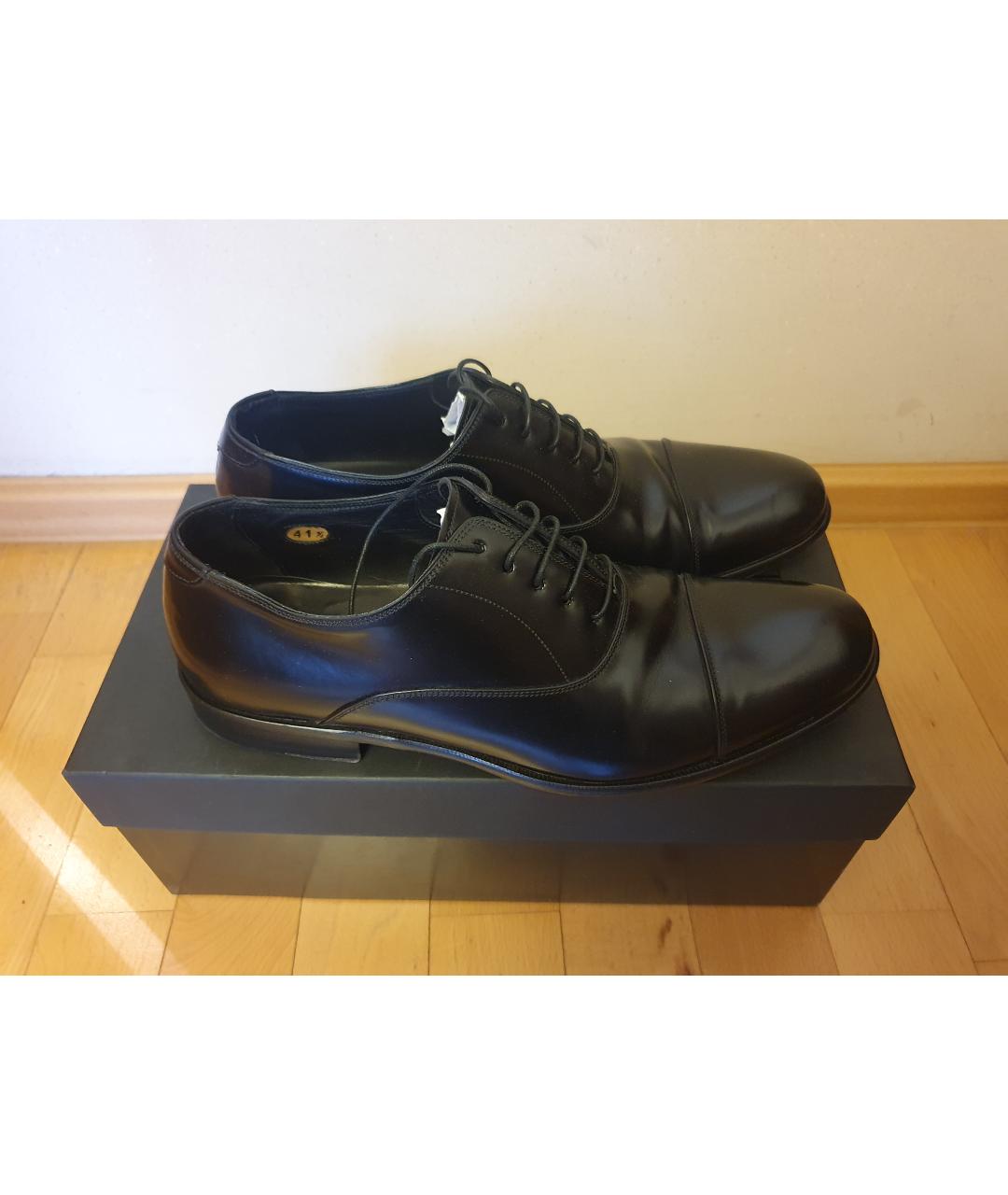GIANFRANCO FERRE Черные кожаные туфли, фото 9