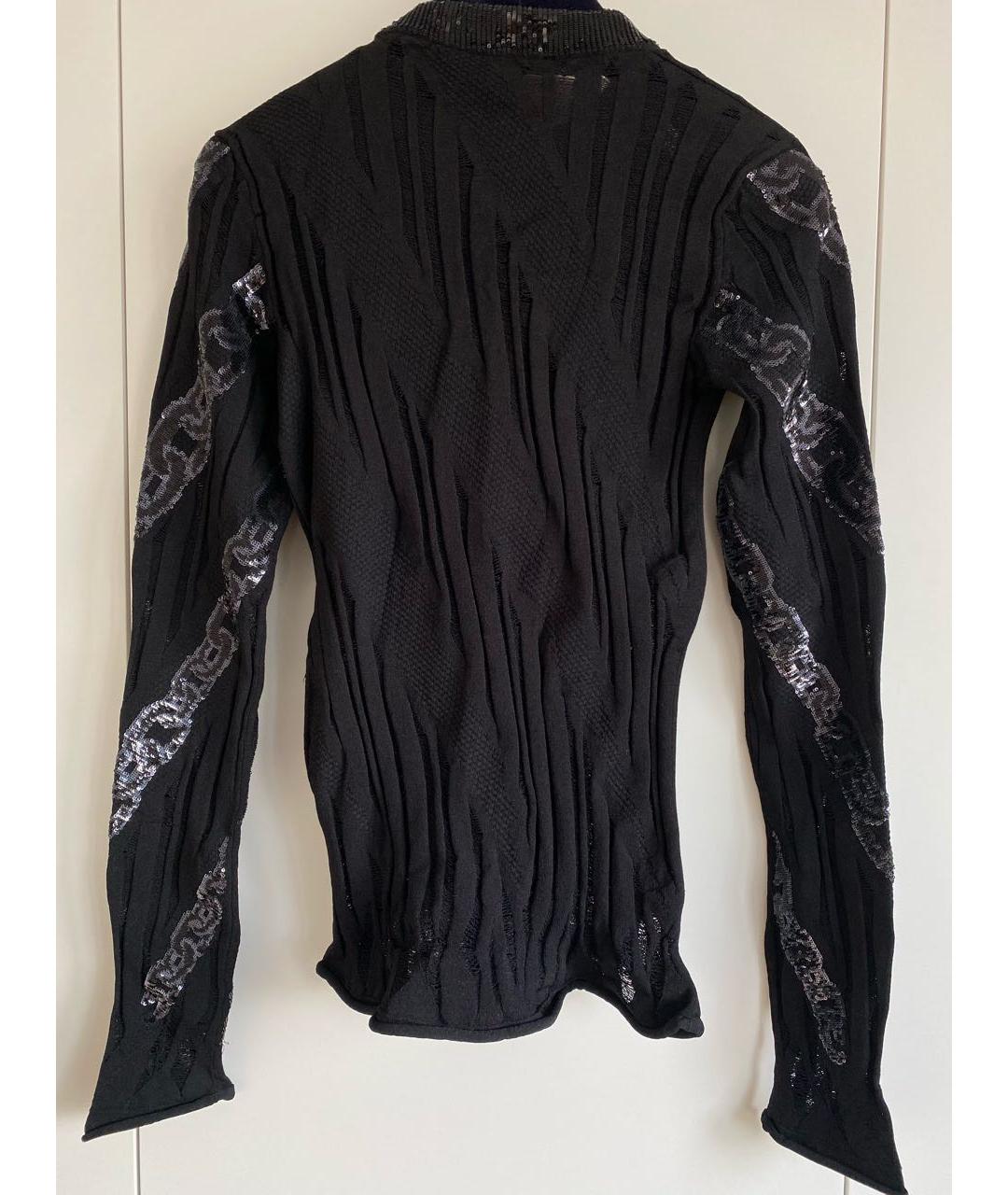 LOUIS VUITTON PRE-OWNED Черная вискозная блузы, фото 2
