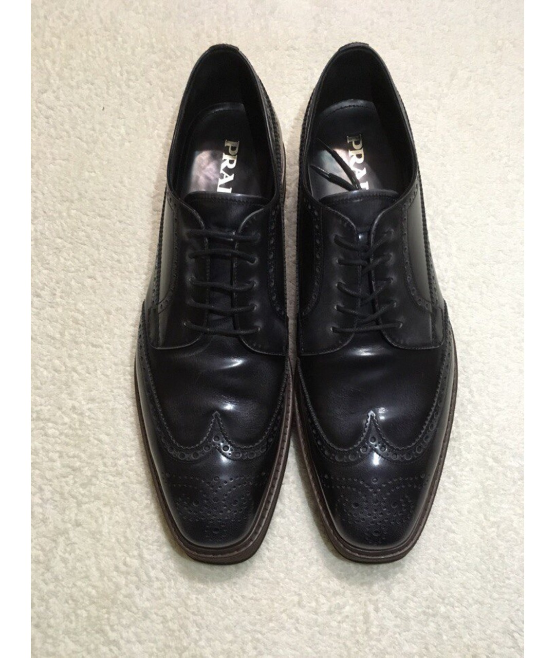 PRADA Черные высокие ботинки из лакированной кожи, фото 2