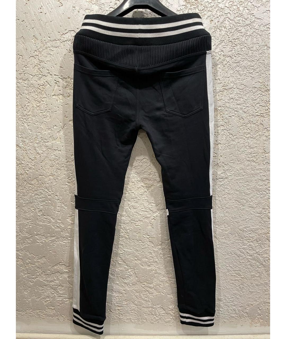 BALMAIN Черные хлопковые повседневные брюки, фото 6