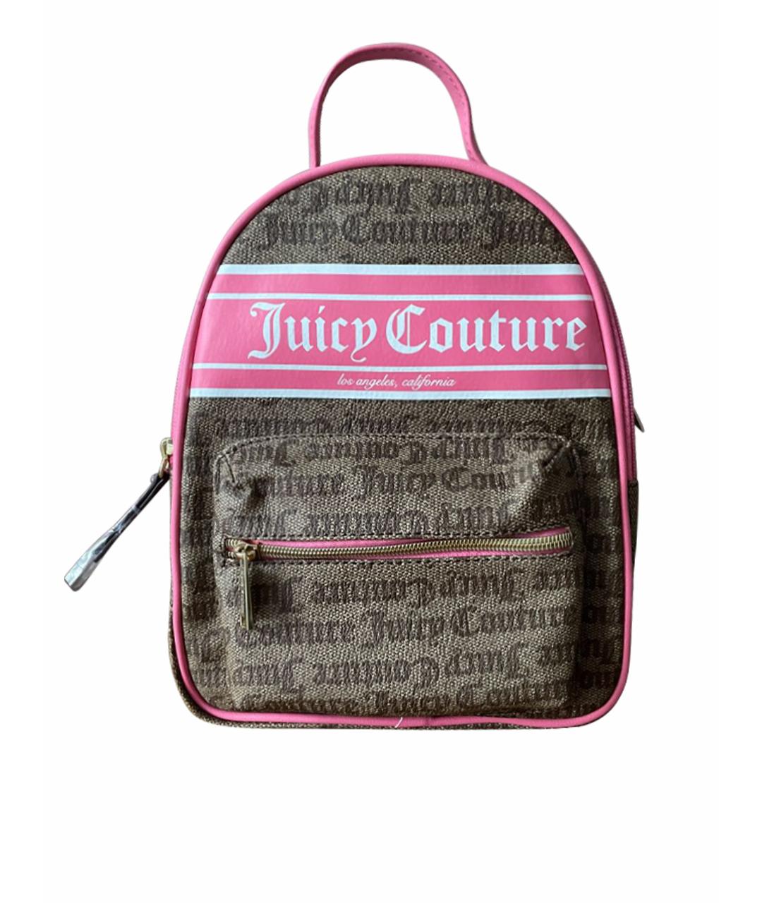 JUICY COUTURE Коричневый рюкзак из искусственной кожи, фото 1