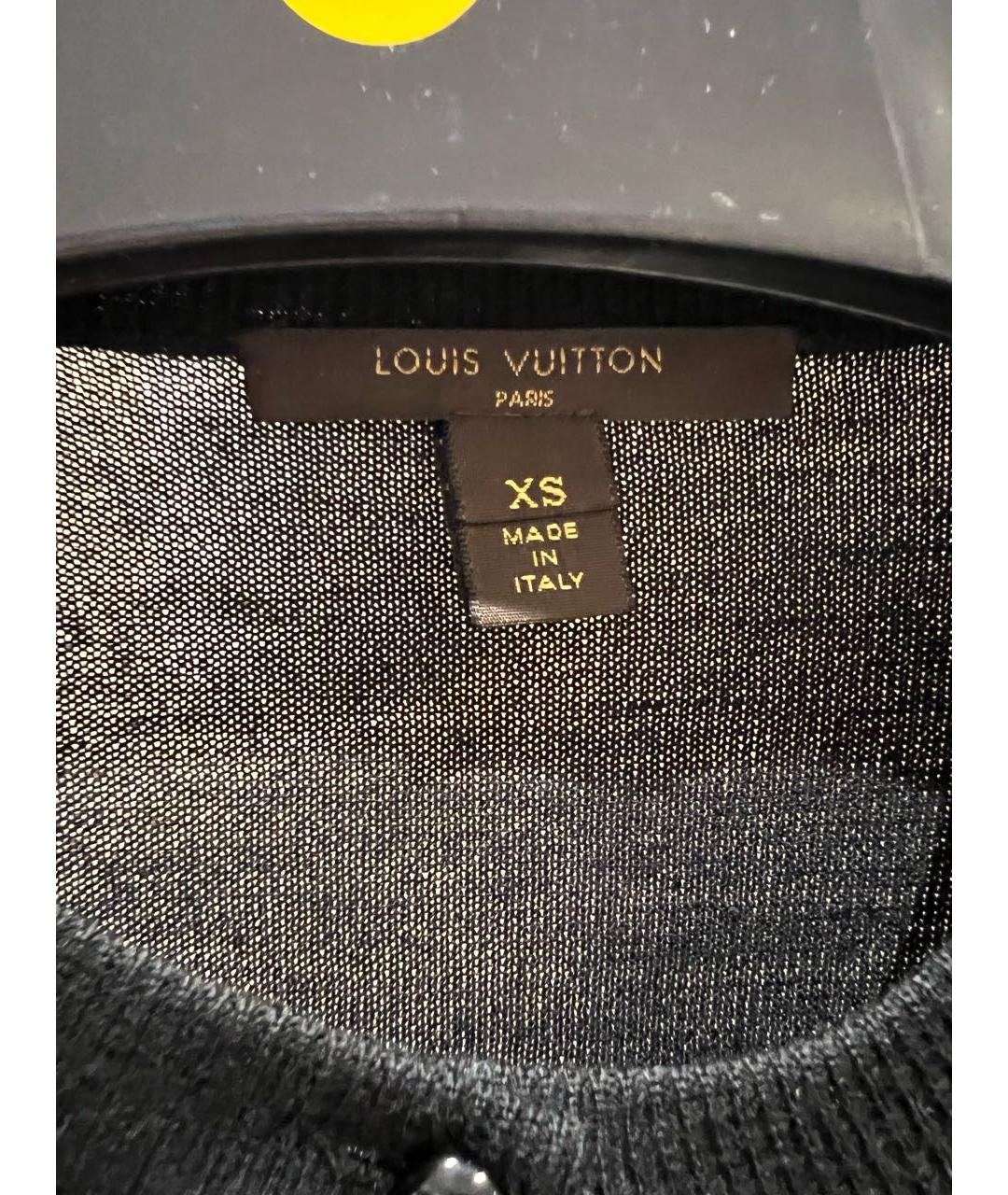 LOUIS VUITTON Черный кардиган, фото 4