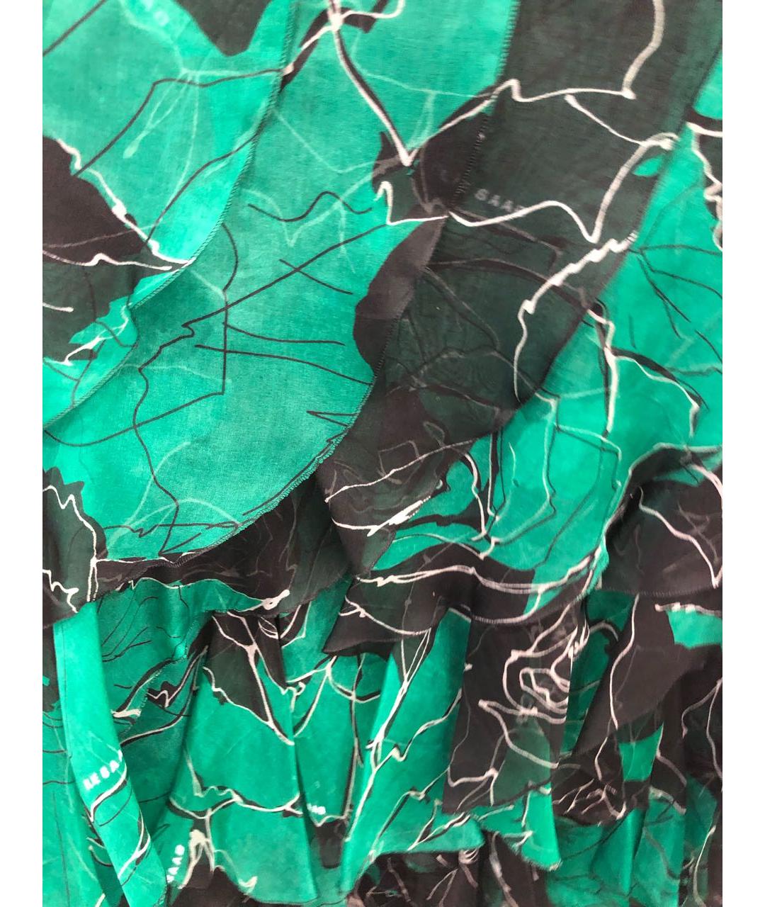 ELIE SAAB Зеленый шелковый сарафан, фото 3