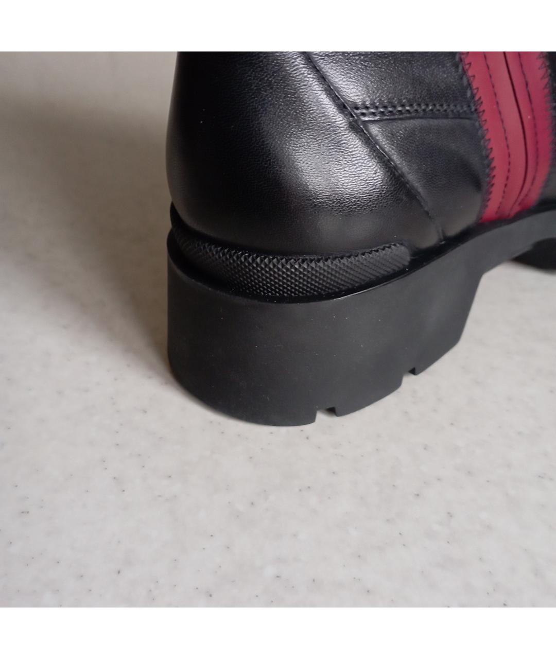 FABI Черные кожаные ботинки, фото 7